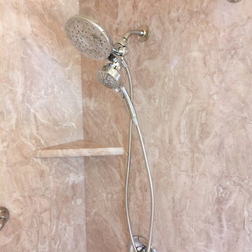 Warm Toned Bathrooms