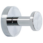 DGB Enterprises - Italia Venezia Series Minimalist Robe Hook in Polished Chrome - Create a space that is both sophisticated and modern with Italia's minimalist robe hook from the the Venezia collection. Known for our exceptional quality and minimalistic European-inspired designs, we have taken the guesswork out of choosing the right products for your home. Transform your space with ease.