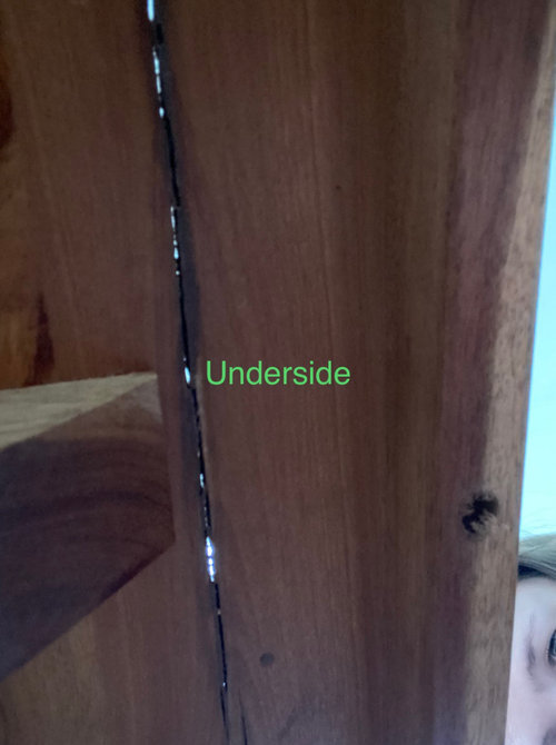 How to fix crack wood table
