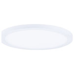 Maxim Lighting - Wafer LED 7" RD 3000K Wall/Flush Mt 120-277V 0-10V - Wafer was designed for the discriminate consumer who wants the low profile look of recessed without the high cost.  Manufactured of die cast aluminum, Wafer brings ultimate heat dissipation to its edge lit technology.  Edge lighting gives very even light distribution while dispersing heat over a larger area.  The result of this is longer LED life and better light diffusion.