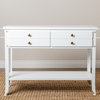 Parkins 2-Drawer Console Sofa Table, Antiqued White