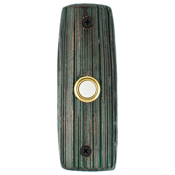 Yucca Doorbell, Handmade Luxury Hardware, Verde