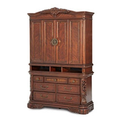 AICO Furniture - Excelsior 3pc Media Cabinet - N59000TV3P-47 - Fabric