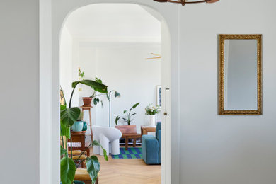 Idée de décoration pour une entrée design.