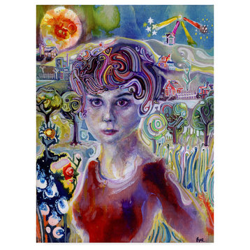 "Audrey Hepburn" by Josh Byer, Canvas Art