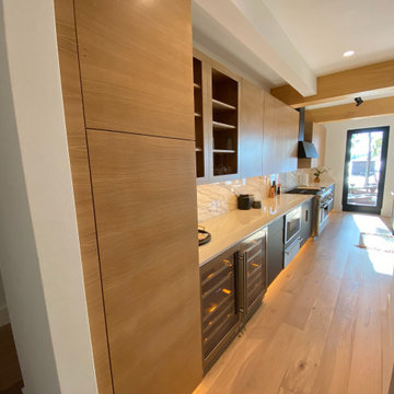 Sleek Kitchen Design with Rift Cut White Oak Cabinets