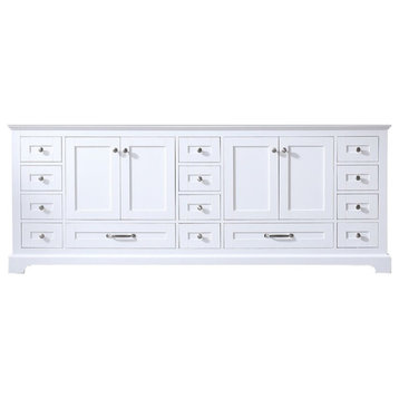 Lexora Home Dukes 84" Vanity Cabinet in White