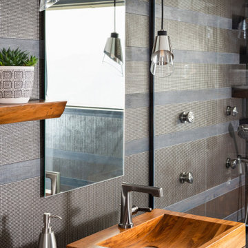 Madison Modern Bathroom with Floating Wood Vanity