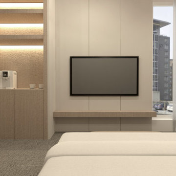 Minimalist Hotel Bedroom