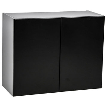 36 x 24 Wall Cabinet-Double Door-with Black Matte door