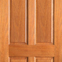 P-660 Interior Wood Mahogany 6 Panel Single Door - Interior Doors