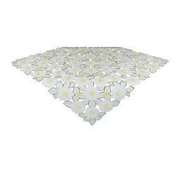 Xia Home Fashions - Dainty Flowers 36"x36" Table Topper - Tablecloths