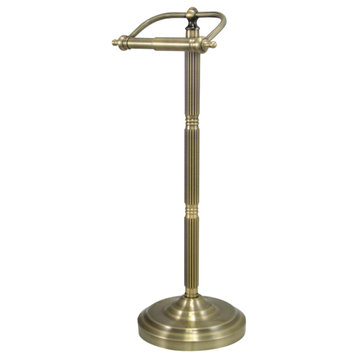 Kingston Brass Freestanding Toilet Paper Holder, Antique Brass