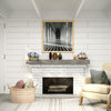 Solid Beam Fireplace Mantel Shelf, Ash Gray, 48"