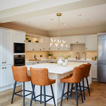 Contemporary Open Plan Kitchen Living Area