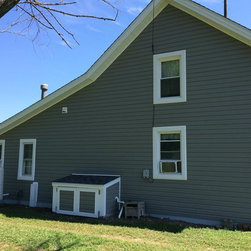 Exterior Facelift on Older Home - Siding And Stone Veneer
