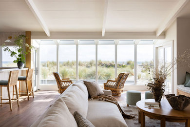 Inspiration for a coastal living room remodel in San Francisco
