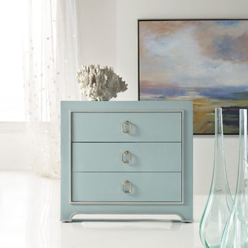 Hooker Furniture Melange Lia Drawer Chest in Blue