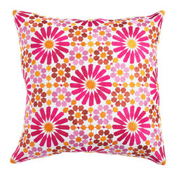 PERSIMMON IZNIK PILLOW COVER &ndash; FLORAL - Decorative Pillows
