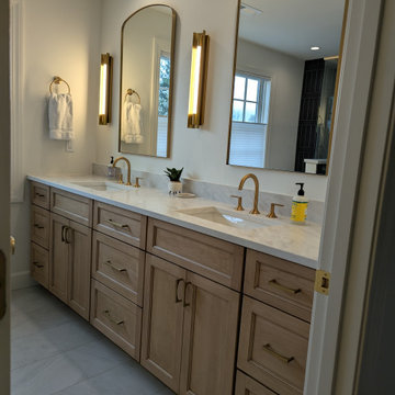 Amish Full overlay stained baths