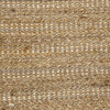 Naturals Solid Pattern Cotton/ Jute Taupe/Ivory Area Rug (2.6 x 4)