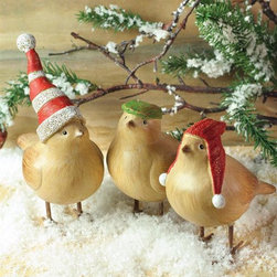 Winter Birds (Set of 3) - Holiday Accents And Figurines