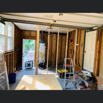 Repeat customer garage turned into living space (waiting for complete after)