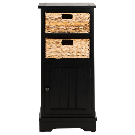 Safavieh Connery Cabinet, Distressed Black