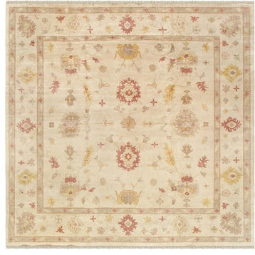 Pasargad Oushak Collection Hand-Knotted Lamb's Wool Area Rug, 13'10"x13'11"