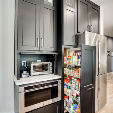 Transitional Two-Finish Kitchen Design Silver Spring, MD