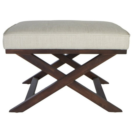 Cortesi Home ArixBench Ottoman, Beige