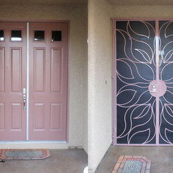 Flame - Before & After Security French Doors - Front Doors