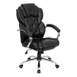 Flash Furniture High Back Transitional Style Black Leather Executive Swivel Offi - Office Chairs