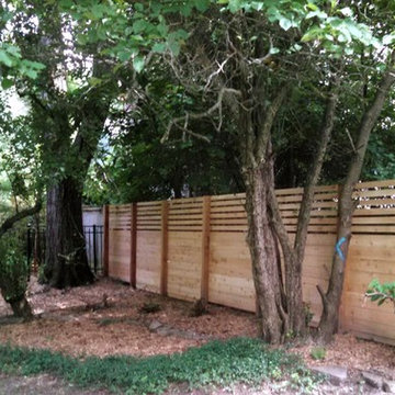 Horizontal Cedar Privacy Fence