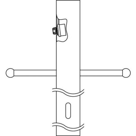 Kichler Post With Int Photocell and Ladder, Black