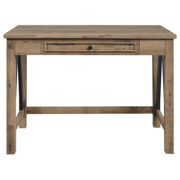 Quinton Writing Desk With Drawer, Salvage Oak