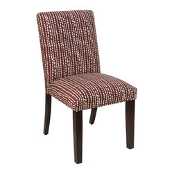 Universal Lighting and Decor - Main Street Line Dot Holiday Red Fabric Dining Chair - Bar Stools And Counter Stools