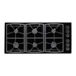 Dacor Classic 46" Gas Cooktop, Black Liquid Propane | SGM466BLPH - Cooktops