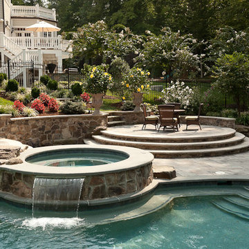 Spa with Waterfall