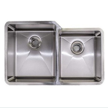 Miseno MSS3221SR6040 32" Undermount Double Basin Kitchen Sink - 16 Gauge