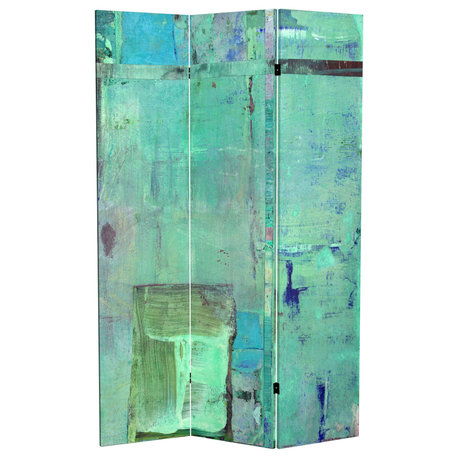 6' Tall Double Sided Aurora Canvas Room Divider