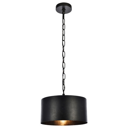 Miro Collection Pendant 15"x9.25" 1-Light, Black