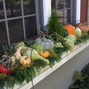 Fall Window Box Display