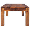 Timbergirl Solid Seesham Wood Cube Small Coffee table, Large Rectange