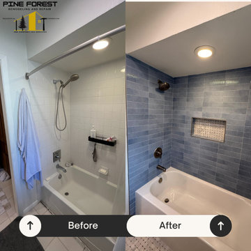 New Tub and shower build up