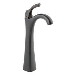 Delta Addison&trade; Single Handle Centerset Lavatory Faucet with Riser - Less Pop-Up - Bathroom Sink Faucets