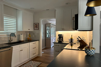 Example of a french country kitchen design in Atlanta