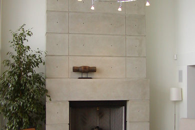 Inspiration for a contemporary living room remodel in Other