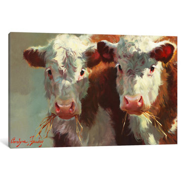 "Cow Belles" by Carolyne Hawley, Canvas Print, 40"x26"