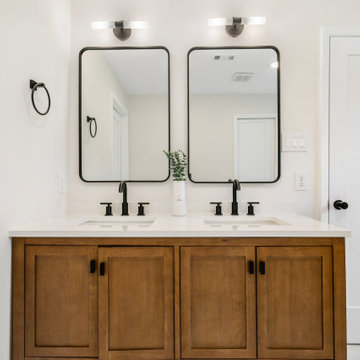 High-End Bathroom Remodel Houston - Walk-In Shower + Modern Finishes